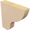 Ekena Millwork 2"W x 10"D x 10"H Thin Greensboro Rough Cedar Woodgrain TimberThane Corbel, Primed Tan CORUR02X10X10GRNRCPR - alternate 5